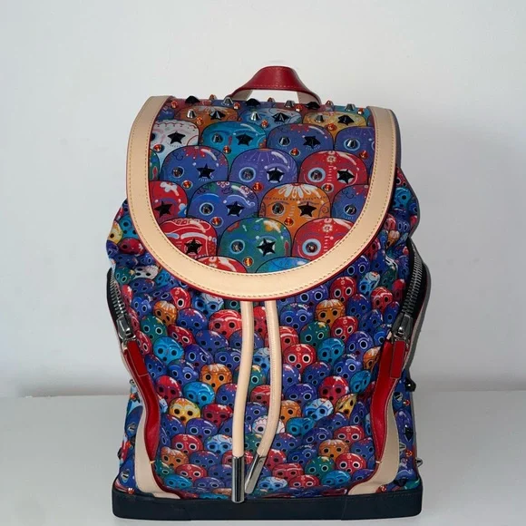 Christian Louboutin Blue and Red Backpack Christian Louboutin Explorafunk Backpack Bag Blue-US main image 3